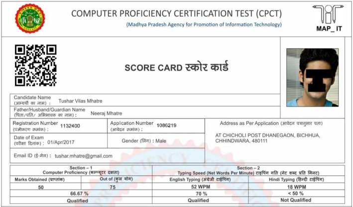 MP CPCT score card