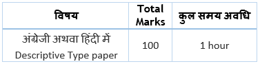 SSC CGL Exam Pattern Tier-III