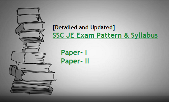ssc je exam pattern and syllabus