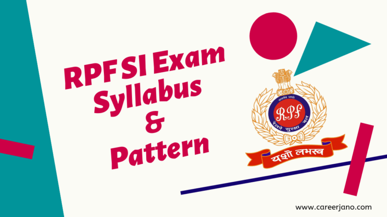 RPF SI Exam Syllabus and Pattern